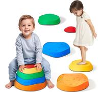 Pavés d'équilibre VEVOR pour enfants, lot de 5, jusqu'à 100 kg, antidérapants, jouets de coordination pour parcours d'obstacles