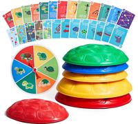 Pavés d'équilibre VEVOR pour enfants, lot de 6, jusqu'à 100 kg, parcours d'obstacles-jouets de coordination pour jouer à l'intérieur ou à l'extérieur