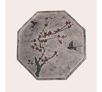 Pavés en résine à motifs floraux for parterres de fleurs, allées, étangs, décorations d'aménagement paysager intérieur et extérieur(Plum Blossom,2PCS)