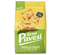 PAVESI - Biscuits citron et poivre | Savoureux en apéritif | Idéal pour vos moments gourmands | le paquet de 150g | LOT DE 3