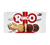 Pavesi Snack Ringo Vanille Format Famille, Biscuits Farcis à la Crème Vanille, Snack Sucré pour goûter ou Pause Studio, Paquet de 330 g