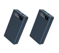 Pavewood 2X 6X18650 Chargeur de Batterie Box Power Bank Case 18650 Boîte de Charge de Batterie pour Charge de Portable, Charge Standard Noir