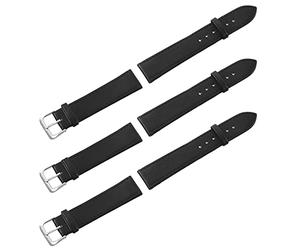 Pavewood 3X 20mm Bracelet de Montre Bracelet en Cuir PU Couleur Noir Neuf Mode