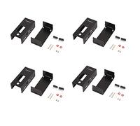Pavewood 4 boîtiers en alliage d'aluminium pour MMDVM Hotspot Expansion Rainsun Board Radio Station Wifi Voice Modem W Noir