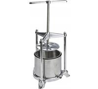 PAVI Pressoir pour Aliments en Aluminium moulé sous Pression avec récupérateur en Acier Inoxydable, Grise