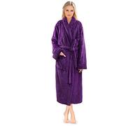 PAVILIA Peignoir à poils longs en polaire Sherpa doux et chaud pour femme