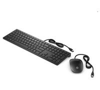 Pavilion 400 - Ensemble clavier et souris - USB - noir de jais - pour OMEN by HP Laptop 16; Victus by HP Laptop 16; Pavilion Plus Laptop 14; Portable