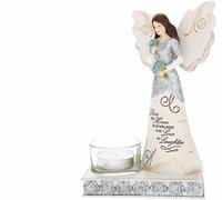 Pavilion - Bless This Home - Figurine d'ange 17,1 cm bougeoir Religieux Bestie BFF Meilleur ami, Dieu, Jésus, Amant, chrétien, Cadeau de Pendaison de crémaillère