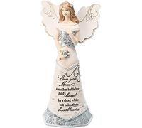 Pavilion Gift Company Ange Tenant des Fleurs, polyrésine, Beige, 19,1 cm
