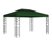 Pavillon 3,97 x 2,96 x 2,68 m Vert Polyester et Acier vidaXL