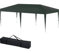 Pavillon 3x6m Pavillon pliable étanche stable résistant à l'hiver Pavillon de jardin avec sac de transport Tente de jardin Pavillon barbecue Tente de fête, vert CEEDIR
