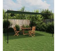 Pavillon 4 x 3,98 x 2,67 m Vert Polyester et Acier vidaXL