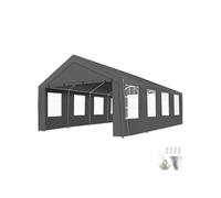 Pavillon - TECTAKE - tente de réception, mammut, stable, étanche, protection uv 50+, structure acier, 800 x 400 x 310 cm - gris