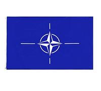 Pavillon Alliance De L'Otan En Europe 2 Œillets Bannière Personnalisée Durable Bannière De Drapeaux Personnalisés Pour Balcon Anniversaires Défilés 90X150Cm