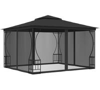 Pavillon avec filet 300x300x265 cm Anthracite