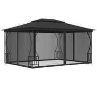 Pavillon avec filet 300x400x265 cm Anthracite