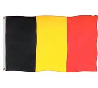 Pavillon Belgique Nationalité Belge Résistant Aux Intempérie Grande Drapeau Imperméable Drapeau Grand Pour Parade Carnaval Party 90X150Cm