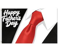 Pavillon Bonne fête des pères papa ! Costume noir, cravate rouge. Tu es le