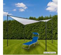 Pavillon Butterfly - Voile d'ombrage 3,5 x 3,5 m - Blanc D14266