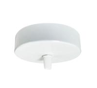 Pavillon cache-fils cylindrique blanc mat, métal, diam. 100mm - Tibelec