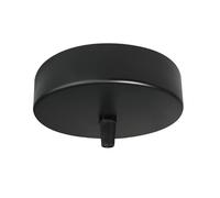 Pavillon cache-fils cylindrique noir mat, métal, diam. 120mm - Tibelec