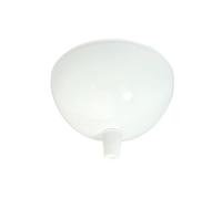 TIBELEC - Pavillon Luminaire, Cache-fils Demi-Shère Métal, Blanc, Diamètre 100MM