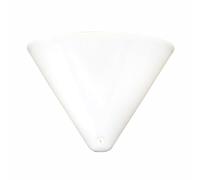 Tibelec Pavillon luminaire Cache-fils conique blanc Compatible DCL Trou 7 mm 85×125 mm Vis incluse
