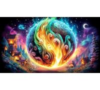 Pavillon Chinois Ancien Puzzle de 1000 pièces Cadeaux d'anniversaire pour Grands Enfants Jeux de Puzzles stimulants 75x50cm/1000pcs