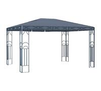 Pavillon de Jardin, 400 x 300 x 270 cm en Acier, Toit Polyester Anti-UV, Abri de Jardin avec Structure Robuste, Design Élégant, pour Terrasse, Jardin, Événements Extérieur, Couleur Anthracite