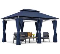 Pavillon de jardin bleu marine Ibiza 3x4m Garden Point