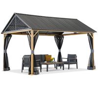 Pavillon de jardin en aluminium Teramo avec moustiquaires 3x5,8 m Garden Point