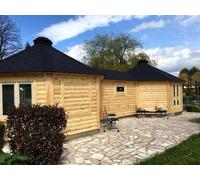 Pavillon de jardin Grillkota Barbecue Cabane en bois Rustique Pavillons & pergolas