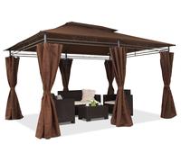 Pavillon de jardin Ibiza 3x4m marron Garden Point