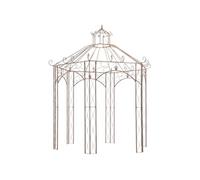 Pavillon de jardin Marron antique 3 m Fer