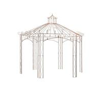 Pavillon de jardin Marron antique 4 m Fer