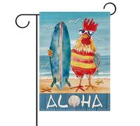 Pavillon de jardin Motifs de coq surfeur sur la plage hawaïenne Petit