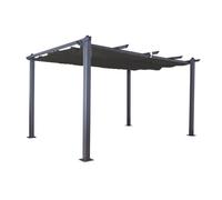 Pavillon de jardin pergola Luxor toit orientable anthracite 3x4 m terrasse...