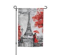 Pavillon de peinture Tour Eiffel Paris avec motifs, convient pour la décoration de jardin, de balcon et de terrasse.