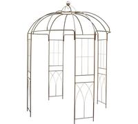 Pavillon de roses en métal 270 hauteur Treillis Arche de roses en fer, 270 x 200 x 200 cm, tonnelle de jardin, pavillon de jardin romantique pour plantes grimpantes, arche de mariage jasmin