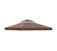 Pavillon Ersatzdach | Doppeltes Pavillondach Mit Zweischichtiger,3x3 Meter Wasserfeste Doppelschicht für Garten Terrasse Grillplatz Outdoor