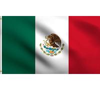 Pavillon Fierté mexicaine du Mexique Pavillon Nautique Bateau 3x5 FT | 2 œIllets Grande Drapeau Double Face Géant Pavillon Parade Bar