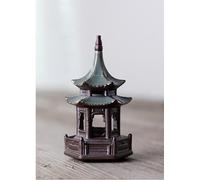 Pavillon miniature en céramique pour terrarium de table, jardin zen, jardin féérique, bonsaï (moyen)