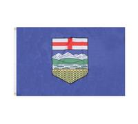 Pavillon Nautique Alberta, Canada, Région canadienne de l'Alberta Pavillon | CéLéBrations 3x5 FT Double Face Bannière personnalisée RéSistant Aux IntempéRie Grande Drapeau DéFiléS Garden