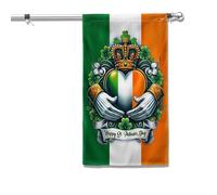 Pavillon Nautique Américain Bonne Saint-Patrick Symbole Claddagh Irlandais Résistant Aux Intempérie Bannière Personnalisée Résistant À La Décoloration Drapeau Grand Pour Élection 90X150Cm