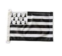 Pavillon Nautique Bretagne, Drapeau de Bateau Breton,Drapeau Bretagne Marine Pavillon 30 x 45 cm