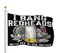 Pavillon Nautique Chasse Amusante : Je Tire Sur Des Sébastes Rouges Avec Mon Gobble De 3 1/2 Pouces Pour Vivre Léger Grande Drapeau Double Face Drapeau Grand Pour Anniversaires 90X150Cm