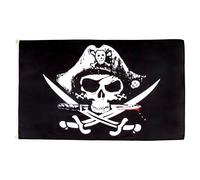 Pavillon Nautique Coffre du mort pirate Triconner Pirates Pavillon Parade | 3x5 FT 2 œIllets Grande Drapeau Couleur Vive Géant Pavillon Maison FestivitéS