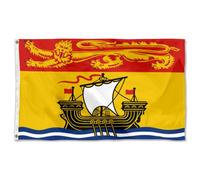 Pavillon Nautique Du Nouveau-Brunswick, Canada 2 Œillets Grande Drapeau Portable Drapeau/Bannière Personnalisé Pour Balcon Anniversaires Garden 90X150Cm