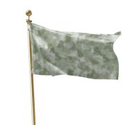 Pavillon Nautique Éclaboussures d'encre vert sauge, tourbillons de fumée | brumeuse moderne Bannière Anniversaires 3x5 FT Couleur Vive Grande Drapeau Double Face Drapeau Double Face ExtéRieur