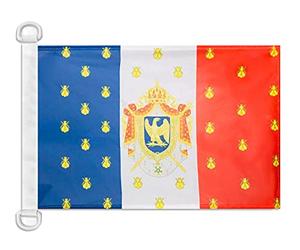 Pavillon nautique Etendard de Napoléon III 45x30cm - Drapeau de bateau second empire France 30 x 45 cm - AZ FLAG